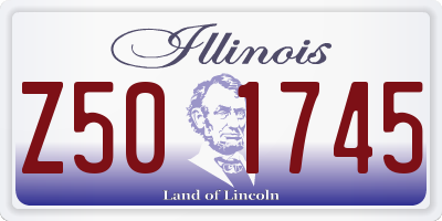 IL license plate Z501745