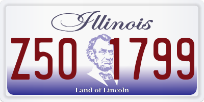 IL license plate Z501799