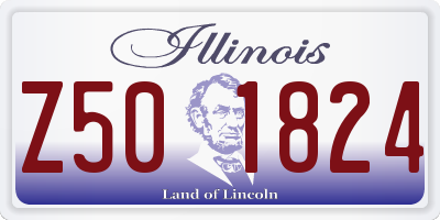 IL license plate Z501824