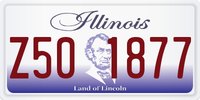 IL license plate Z501877