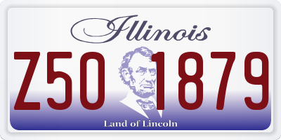 IL license plate Z501879