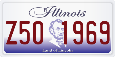IL license plate Z501969