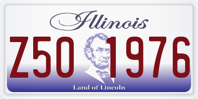 IL license plate Z501976
