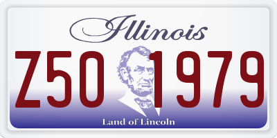 IL license plate Z501979