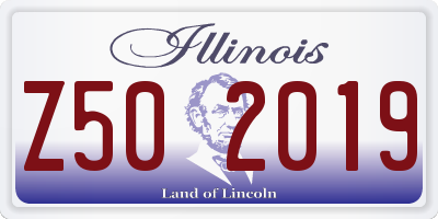 IL license plate Z502019