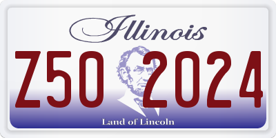 IL license plate Z502024