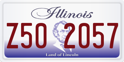 IL license plate Z502057