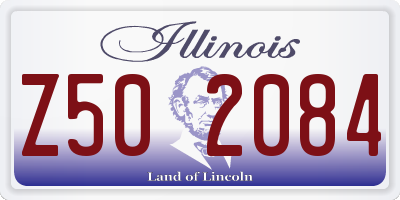 IL license plate Z502084