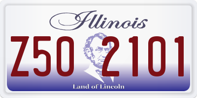 IL license plate Z502101