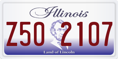IL license plate Z502107