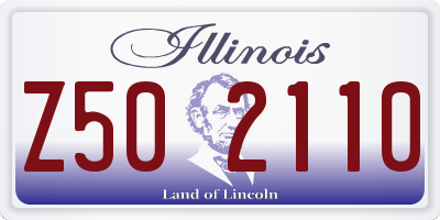 IL license plate Z502110