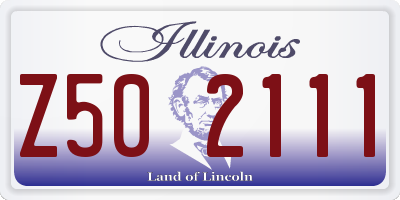 IL license plate Z502111