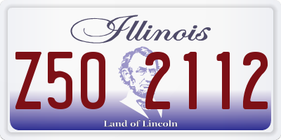 IL license plate Z502112