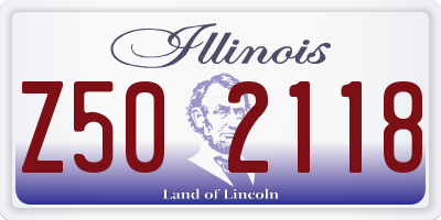 IL license plate Z502118
