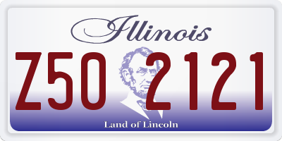 IL license plate Z502121