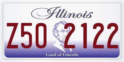 IL license plate Z502122