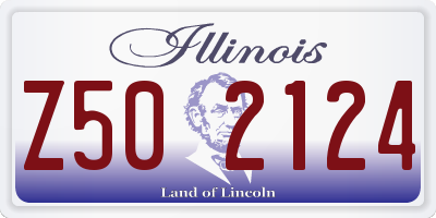 IL license plate Z502124