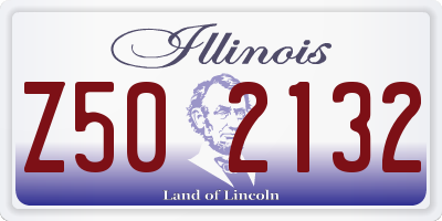 IL license plate Z502132
