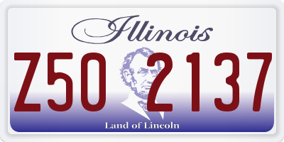 IL license plate Z502137