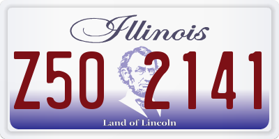 IL license plate Z502141
