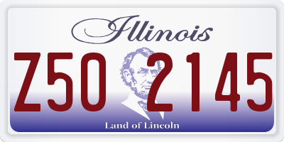 IL license plate Z502145