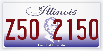 IL license plate Z502150