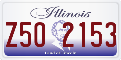 IL license plate Z502153