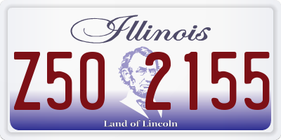 IL license plate Z502155