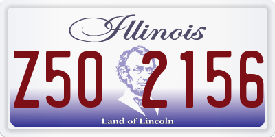 IL license plate Z502156