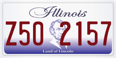 IL license plate Z502157
