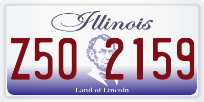 IL license plate Z502159