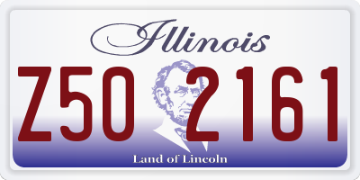 IL license plate Z502161