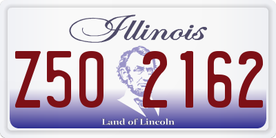 IL license plate Z502162