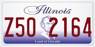 IL license plate Z502164
