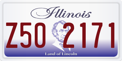 IL license plate Z502171