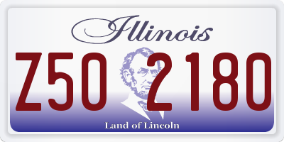 IL license plate Z502180