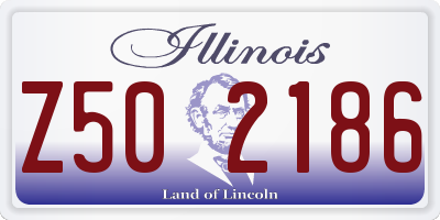 IL license plate Z502186