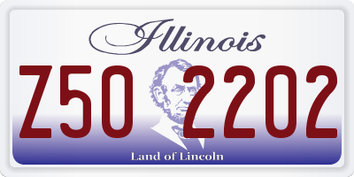 IL license plate Z502202