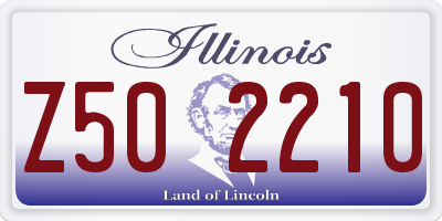 IL license plate Z502210