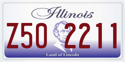 IL license plate Z502211