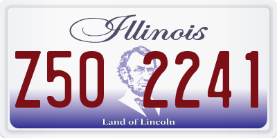 IL license plate Z502241