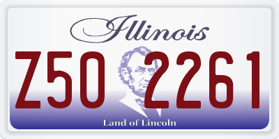 IL license plate Z502261