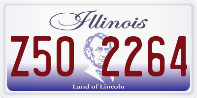 IL license plate Z502264