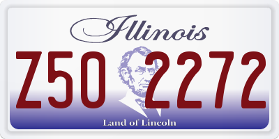 IL license plate Z502272