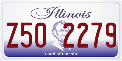 IL license plate Z502279