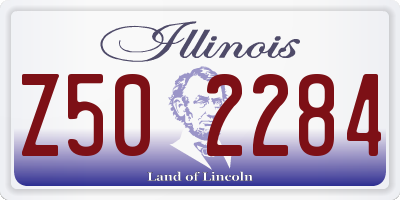IL license plate Z502284