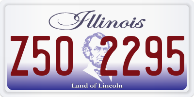 IL license plate Z502295