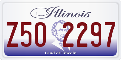 IL license plate Z502297