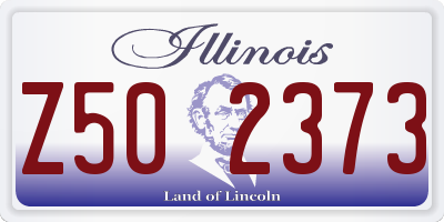 IL license plate Z502373