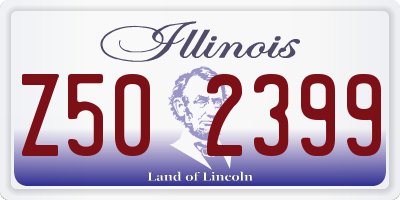 IL license plate Z502399